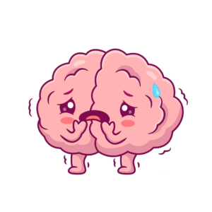 cerveau inquiet, anxieux